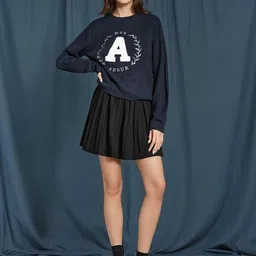 Stylecast X Kotty Women Cotton Typography Printed Pullover image 2