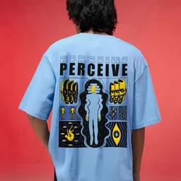VEIRDO Men Graphic Printed Round Neck Pure Cotton Oversized T-shirt-picture-23