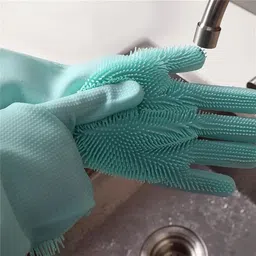 homekrafts Cleaning Silicone Gloves Wet and Dry Glove image 4