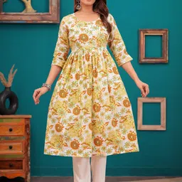 ASHISH PRINT Floral Print A-Line Dress-picture-32