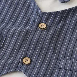 StyleCast x Revolte Boys Striped T-Shirt With Attached Waistcoat & Shorts image 5