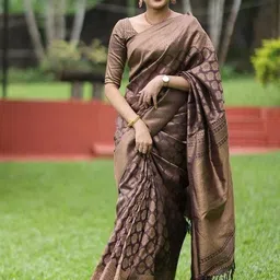 KSALIYA Ethnic Motifs Art Silk Saree-picture-30