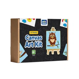 Mini Leaves Mini Canvas Craft Art Paint Kit image 2