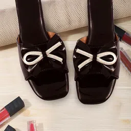 Bohekant Women Embellished Party Open Toe Flats-image-7