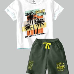 CODEZ Boys Printed T-shirt with Shorts-picture-5