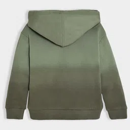 MiArcus Boys Dyed Typography Printed Hooded Sweatshirt image 2