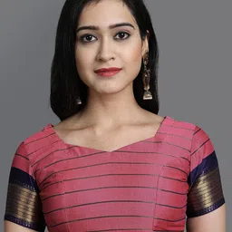 VILLAGIUS Woven Design Zari Saree image 4