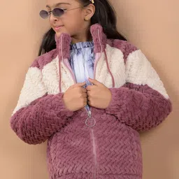Crimsoune Club Girls Colourblocked Tailored Jacket-picture-34