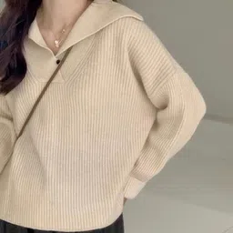 HERE&NOW Women Ribbed Pullover image 3