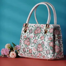DOSYSO Floral Printed Regular Crossbody Zip Detail Satchel Detachable Sling Strap-picture-10