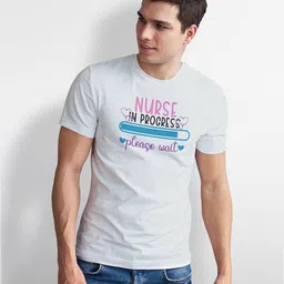 Seekbuylove Men Typography Printed Bio Finish T-shirt image 4