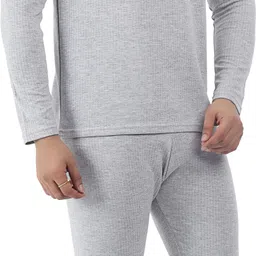 Selfcare Selfcare Men's Polycotton Full Sleeve Round Neck Thermal Top-Pyjama Set|SW1059 Men Top - Pyjama Set Thermal image 3