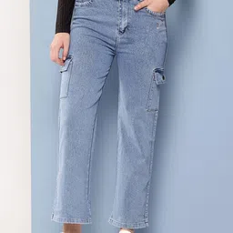 BAESD Women Hottie Flared Mid-Rise Stretchable Jeans-image-7
