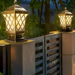 Areezo Metallic-Toned Outdoor Waterproof Gate Light image 4