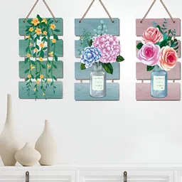 Asian royal Green & Pink Floral Printed Self-Adhesive Wall Sticker-picture-21