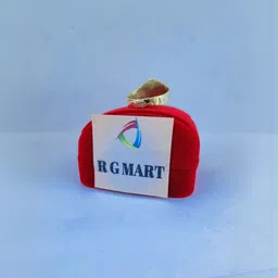 R G MART Unisex Ashtadhatu Shivling 2 Rudraksha Shank Brass Gold Plated Ring image 4