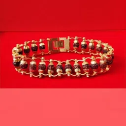 Divine souvenirs Unisex Gold-Plated Artificial Beaded Link Bracelet-picture-35