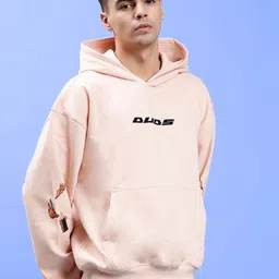 WEARDUDS Drip Cupid Printed Hooded Oversized Cotton & Fleece Sweatshirt image 4