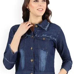 KASHIAN Women Denim Jacket with Embroidered-picture-32