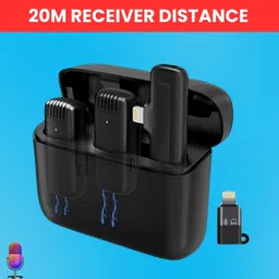 guggu J13 Wireless Microphone With Dual Channel Mic for Vlogging/YouTube/StreamingT490 Microphone-picture-21