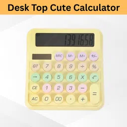 guggu Desktop Calculator, 12-Digit Large LCD and Large Buttons for Office, Homes R424 Basic Calculator-picture-23