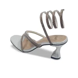 Sana K Luxurious Footwear Party Wedge Peep Toes with Laser Cuts image 2