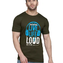 TEEFOX Typography Printed Round Neck Short Sleeves Cotton T-shirt image 1