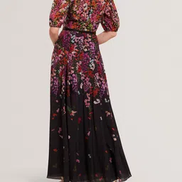 Ted Baker Women Round Neck Floral Print Puff Sleeve Maxi Dress image 4