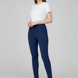 Moda Rapido Women Classic Slim Fit Pleated Trousers-picture-13