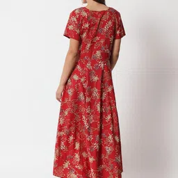 RC NEOEN Floral Print Georgette Fit & Flare Maxi Dress image 2