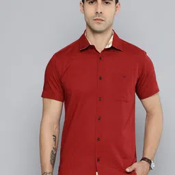 Mufti Slim Fit Cotton Linen Casual Shirt-image-8