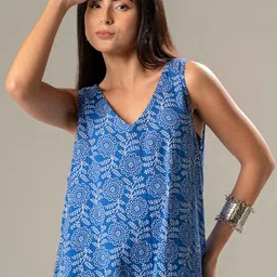 Urban Sundari Bohemian Print Kaftan Maxi Dress image 4