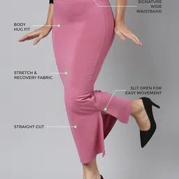 TWIN BIRDS Stretchable Straight Fit Saree Shapewear image 2