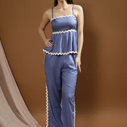 Boho By Athena Spiral Lace Top With Trouser Co-Ords-image-74