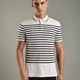 Tommy Hilfiger Men Striped Polo Collar Cotton T-shirt-picture-11