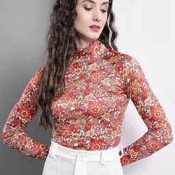 VANGULL Floral Printed Fitted Top-picture-26