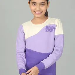 Cantabil Girls Colourblocked Sweatshirt-image-91