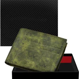 Men Casual, Evening/Party, Formal Green Artificial Leather Wallet-image-20