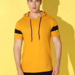 WOOSTRO Men Hooded Pockets T-shirt image 1