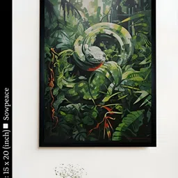 SOWPEACE Green & Grey 1 Piece Canvas Abstract Wall Photographs-picture-28