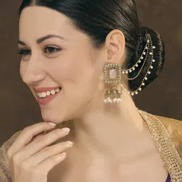 VATSALYA creation Gold-Plated Alloy Earrings-picture-39