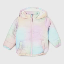Juniors by Lifestyle Girls Camouflage Puffer Jacket with Patchwork-picture-18