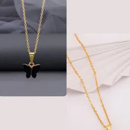 SZN Women Set Of 2 Brass Gold-Plated Necklace-picture-23