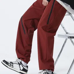 StyleCast x Revolte Men Regular Fit Mid-Rise Flat-Front Trousers image 3