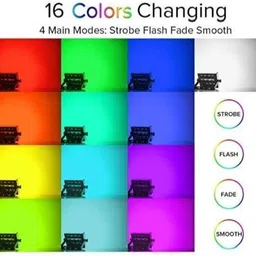 erhindia ( Pack of 1)50 Watts LED Color Changing RGB Led Flood Light with Remote -Pack of 1, Green, Blue & White Flood Light Outdoor Lamp image 3