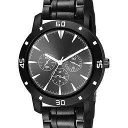 CSAMON Men Printed Dial & Bracelet Style Straps Analogue Watch Aeviyo BLK M1 D 801BLK image 2