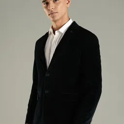 Tommy Hilfiger Peaked Lapel Pure Cotton Single-Breasted Blazer image 2