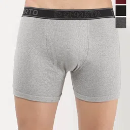 Sporto by Macho Pack Of 4 Cotton Mid Rise Trunks-picture-44