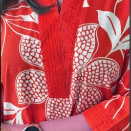 RUNAYA NX Printed Mandarin Collar Tunic & Palazzos Co-Ords image 2