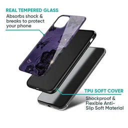 QRIOH Floral Printed Samsung Galaxy F14 5G Glass Back Case Mobile Accessories image 5